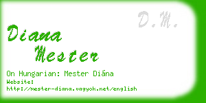 diana mester business card